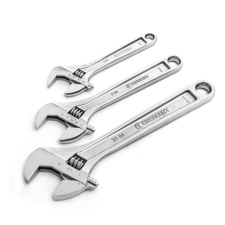 WELLER Crescent Adjustable Wrench Set 3 pc AC3PC